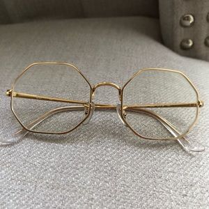 Ray-ban gold octagon RX glasses 1972 style